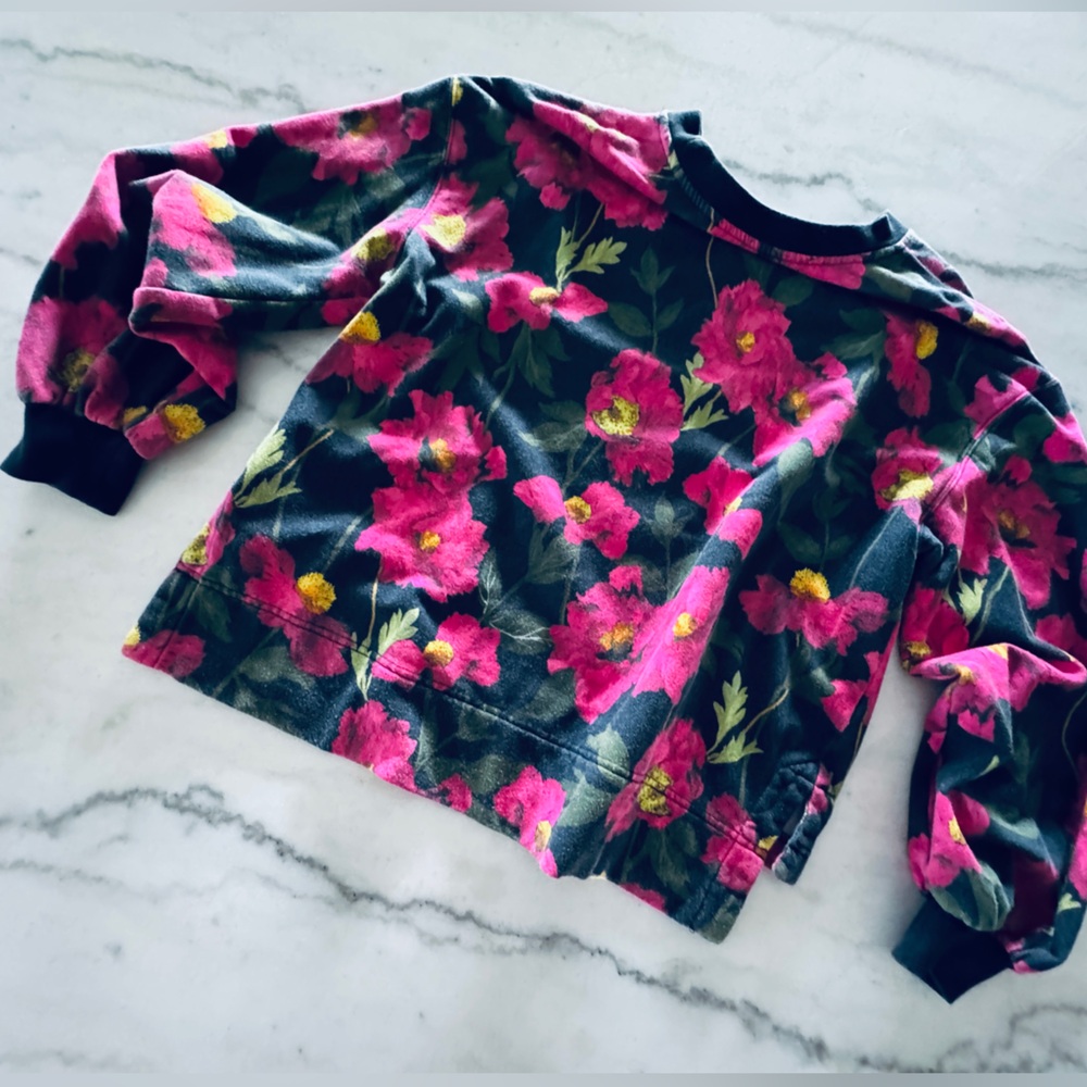 Alice + Olivia Gaia Blouson Sleeve Sweatshirt - Picture 5 of 13